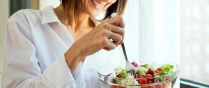 Women having healthy food for weight loss